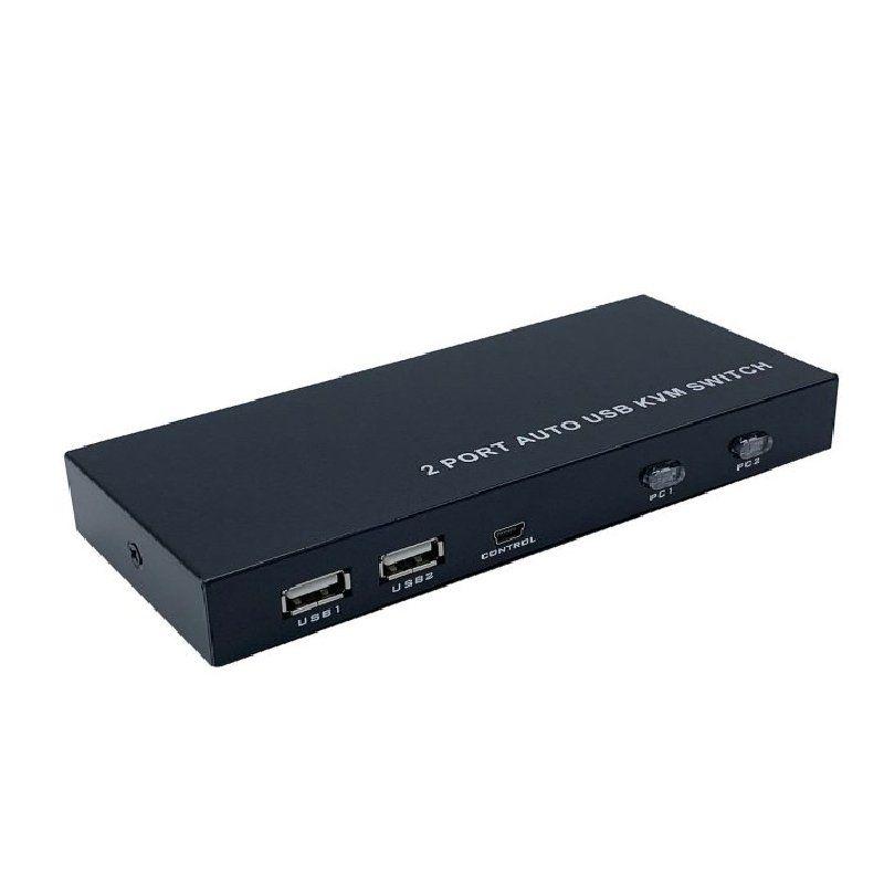 Conmutador KVM Aisens A111-0400/ 2PC con 1 sólo teclado y ratón