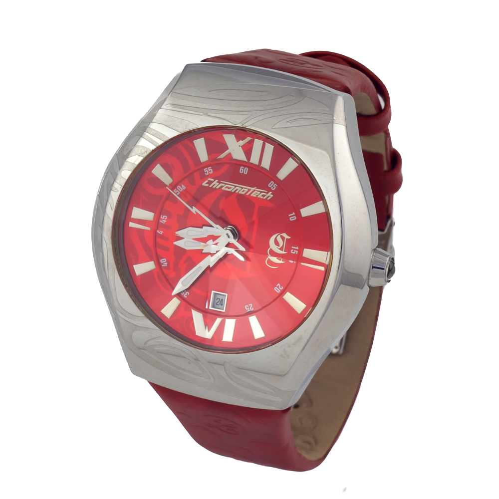 Chronotech Reloj Análogico-Digital para Mens de Automático con Correa en Cloth S0332369