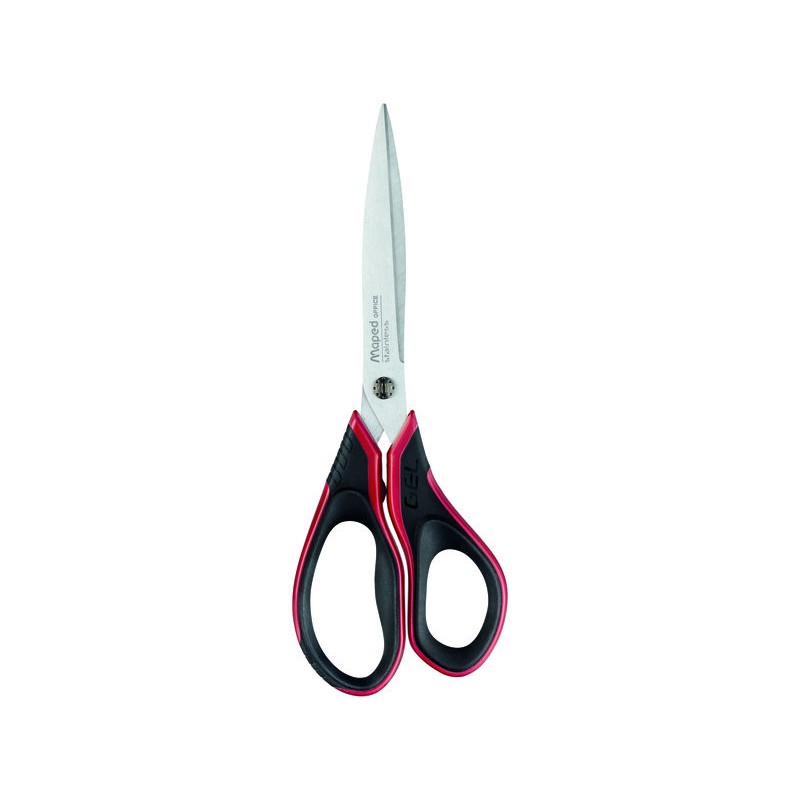 Maped - 499210 tijera de escritorio y manualidades Universal Corte recto Negro, Rojo, Plata 499210