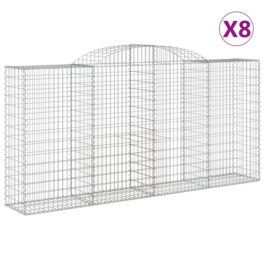 Vidaxl Cestas de Gaviones Arco Hierro 300x30x40/60cm