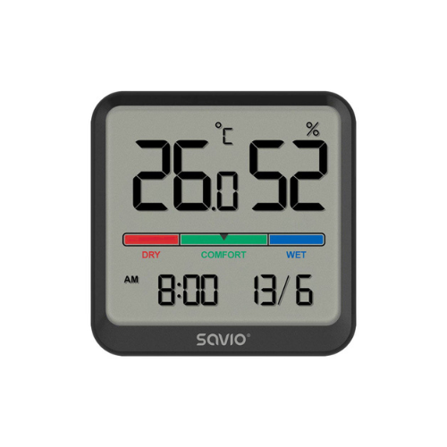 Savio CT-01/B sensor de temperatura y humedad Interior Independiente