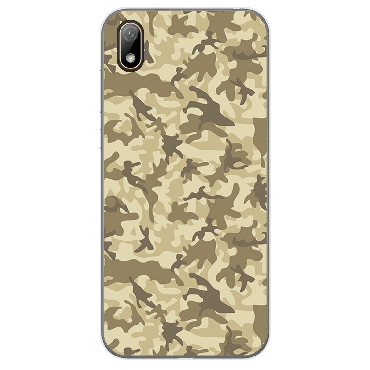 Tumundosmartphone Funda Gel Tpu para Huawei Y5 2019 diseño Sand Camuflaje Dibujos