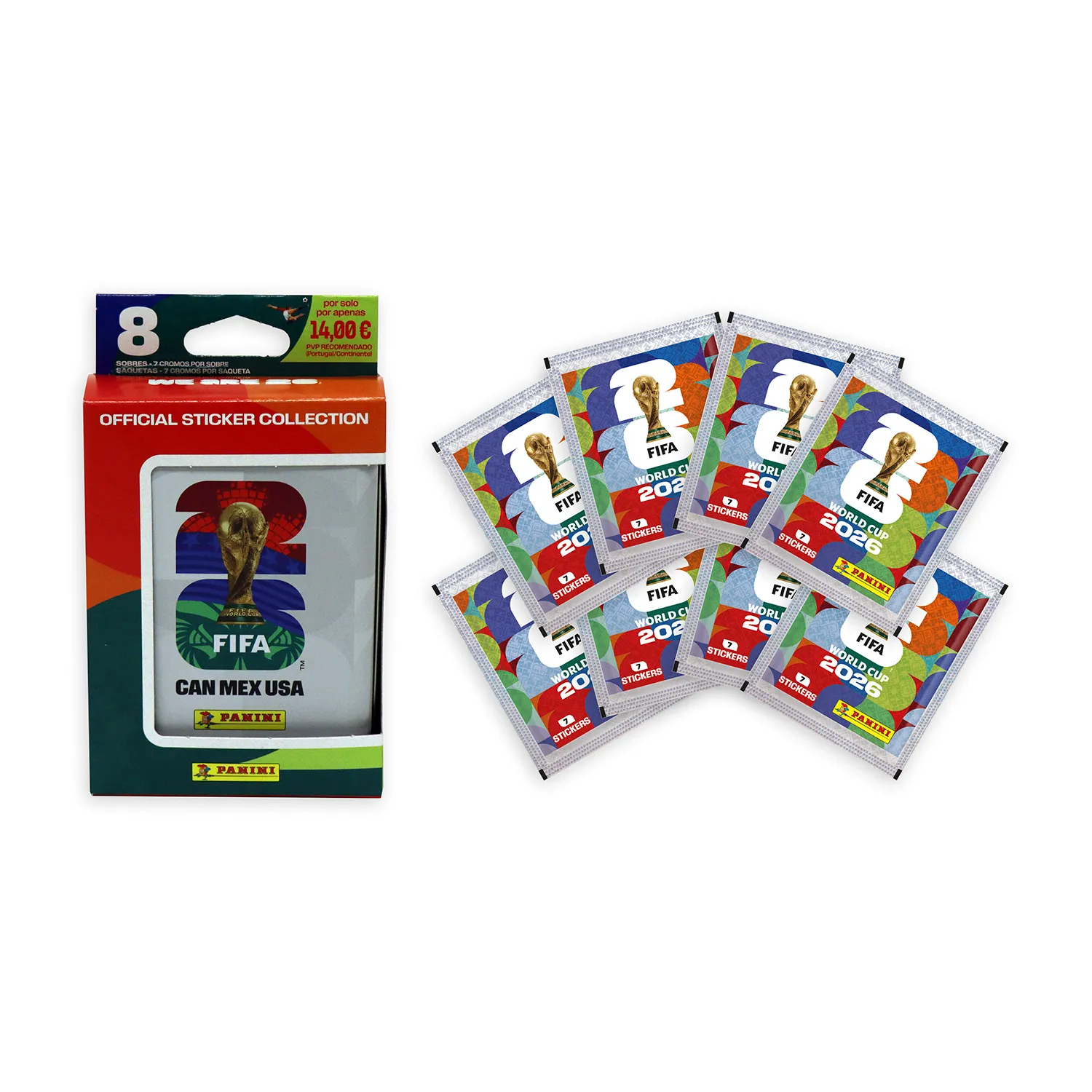 FIFA WORLD CUP 2026 Official Sticker Collection – Álbum + Cajita 50 sobres (Panini) + Pocket Box