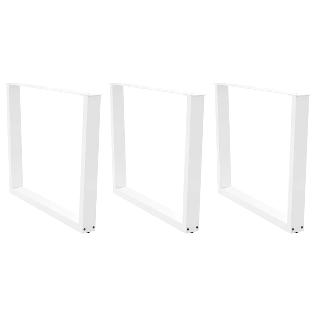 vidaXL Patas para mesa de comedor en forma de V (3 unidades) 100 x (72-73,3) cm, acero