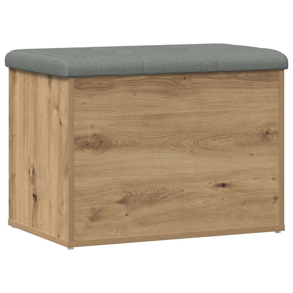 vidaXL Banco almacenaje madera ingeniería 62x42x45 cm