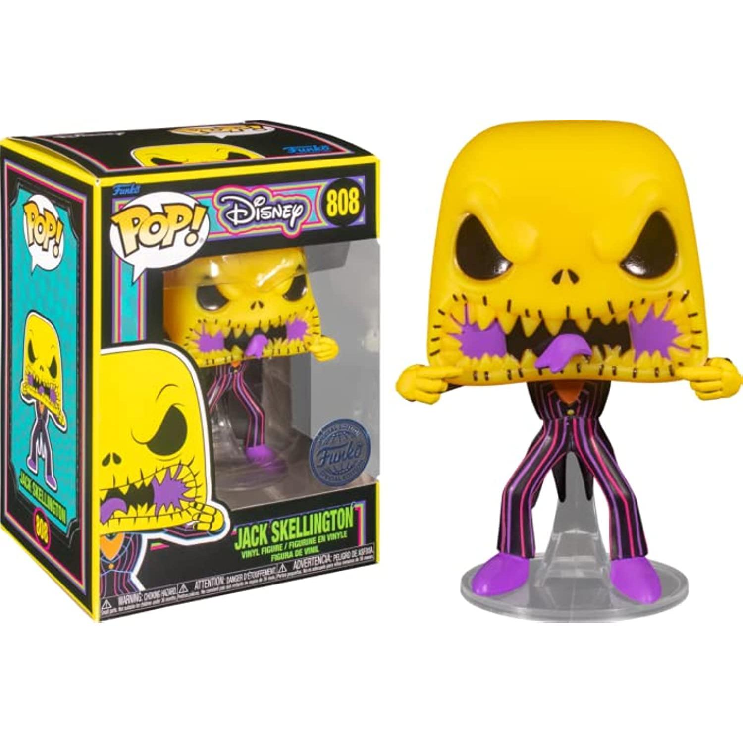 Funko Pop Jack Skellington Black Light Disney Limited Edition 808