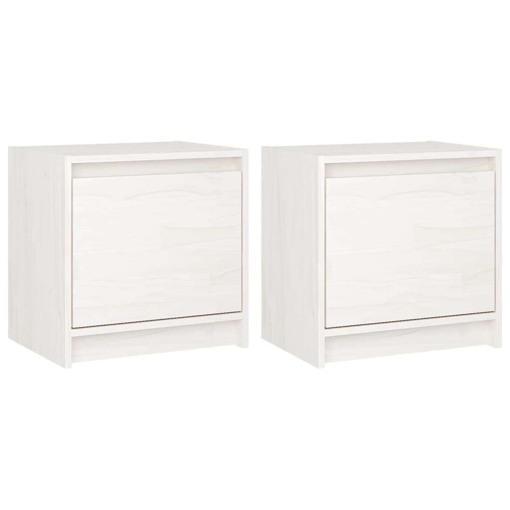 Vidaxl Mesitas de Noche 2 Unidades Madera de Pino 40x30,5x40 Cm Natural