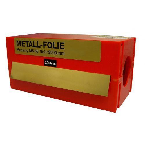 Rollo fleje calibrado 2,5 m x 150 mm latón (espesor 0,3 mm)