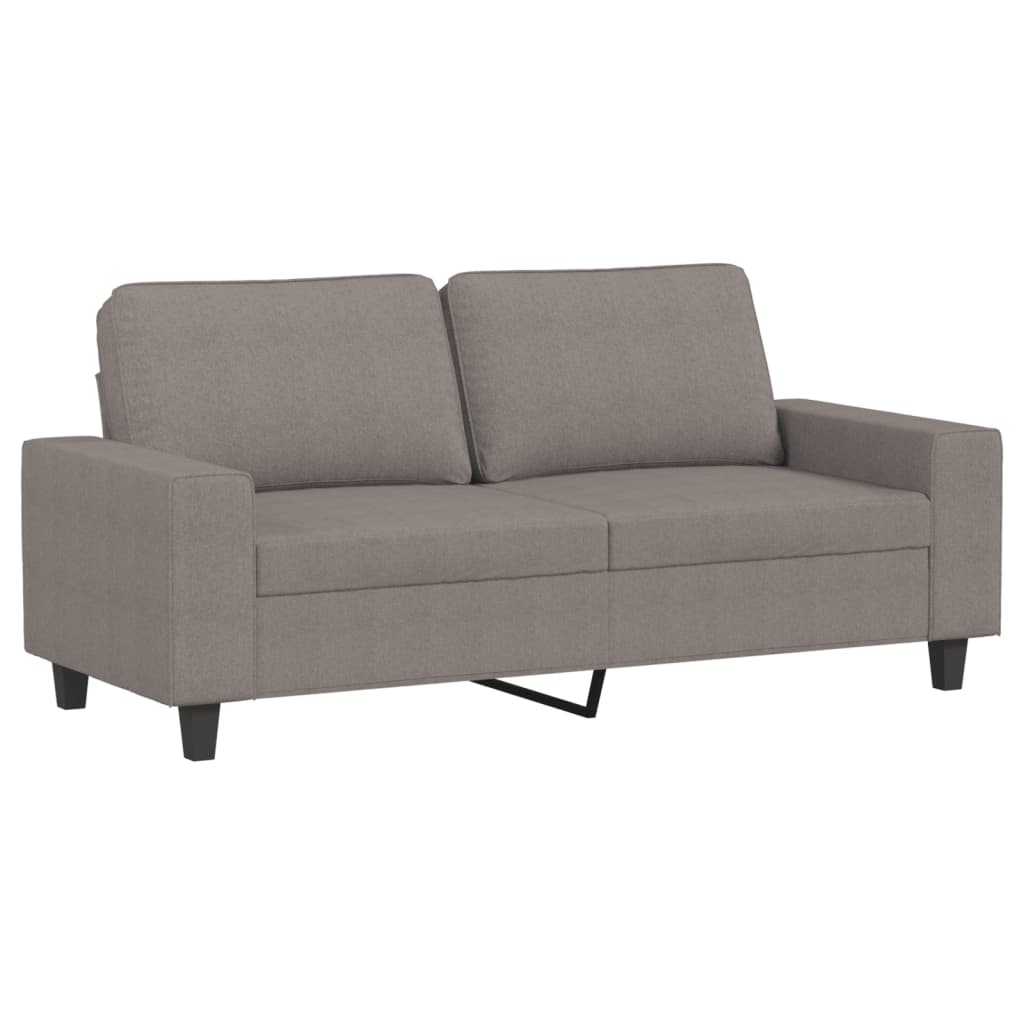 vidaXL Sofá de 2 plazas de tela gris taupé 140 cm