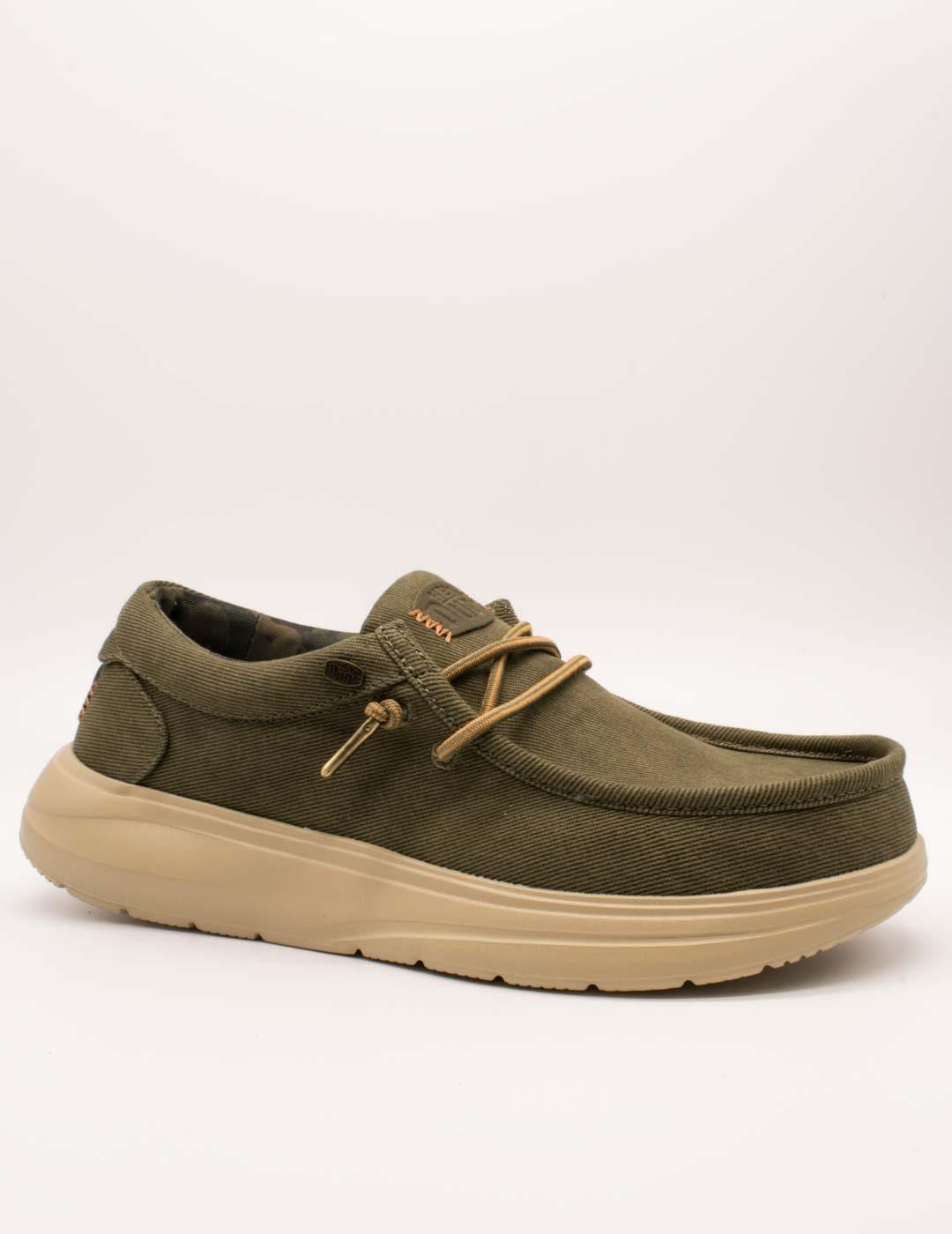Hey Dude Zapato HD45113-3BN Burnt Olive de Hombre