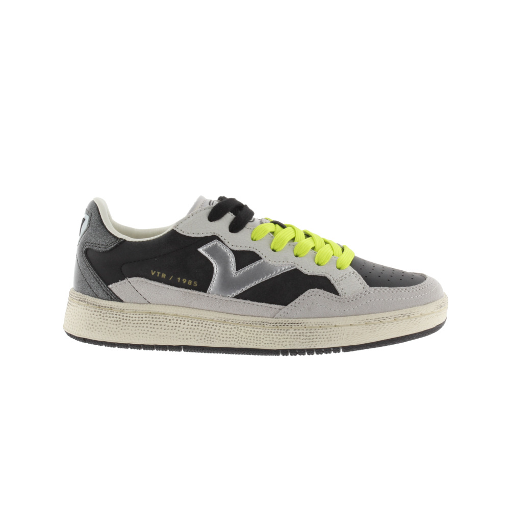 Victoria 1985 SMASH Zapatillas de piel con piezas de glitter y metalizadas 8806103