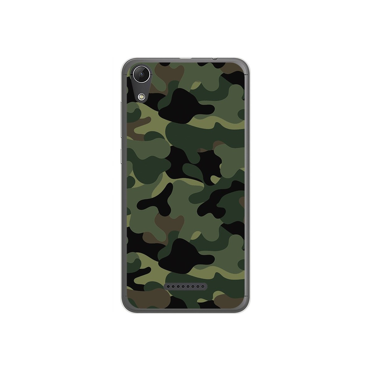 Tumundosmartphone Funda Gel Tpu para Wiko Lenny4 Diseño Camuflaje Dibujos
