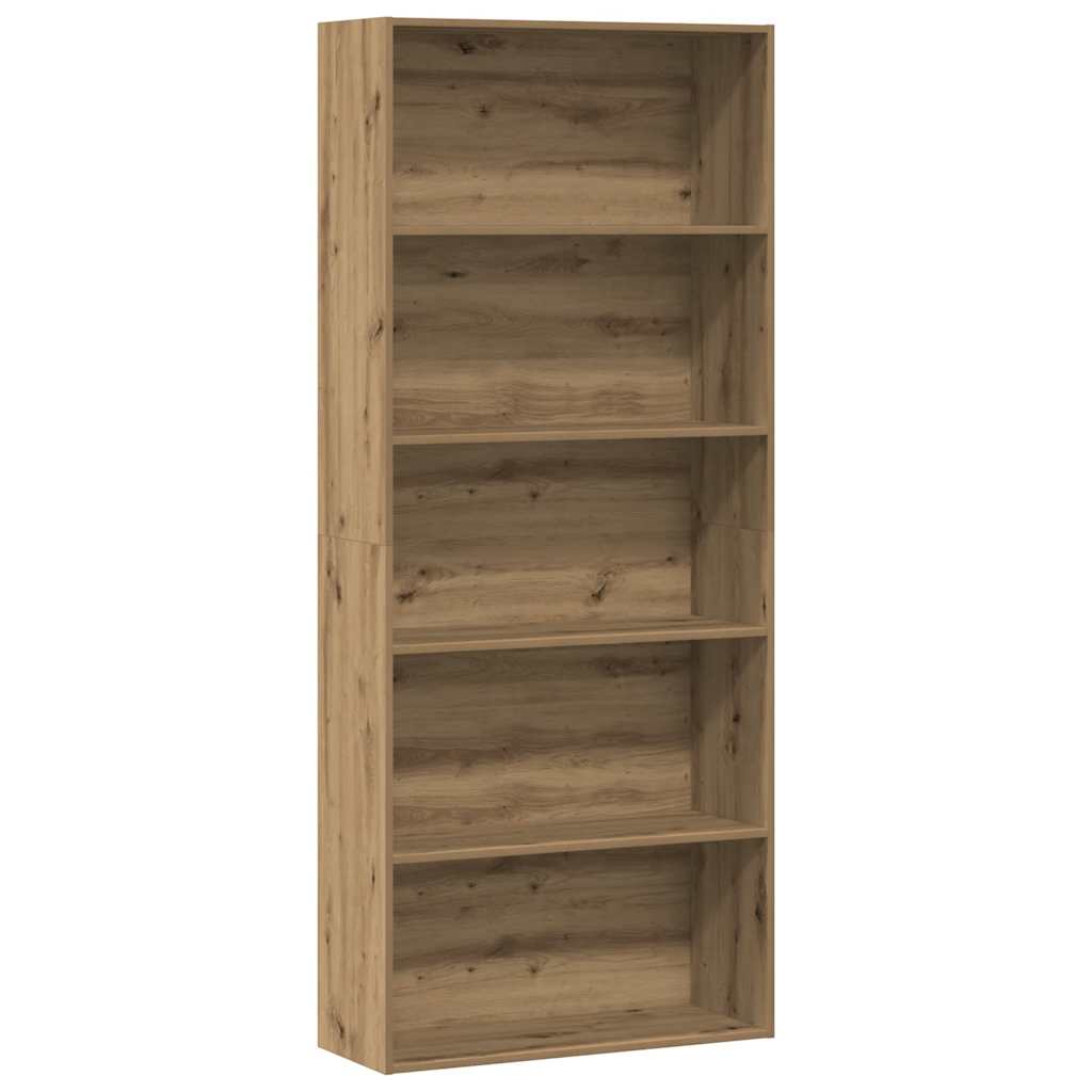 vidaXL Estantería madera de ingeniería roble artisian 80x30x189 cm