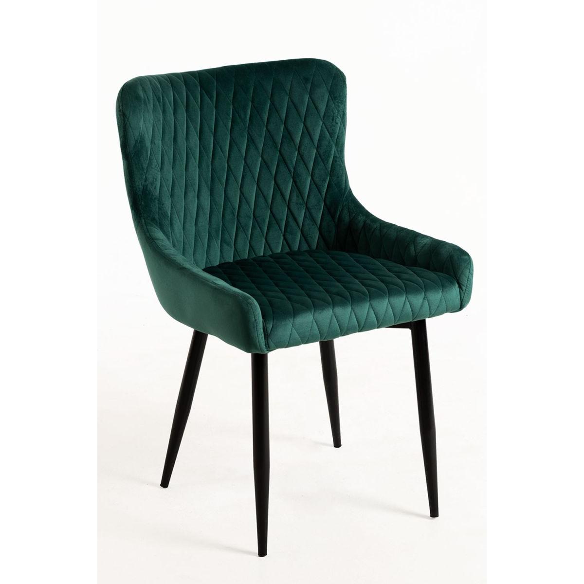 Regalos Miguel - Packs Sillas Comedor - Pack 2 Sillas Sanda Terciopelo - Verde