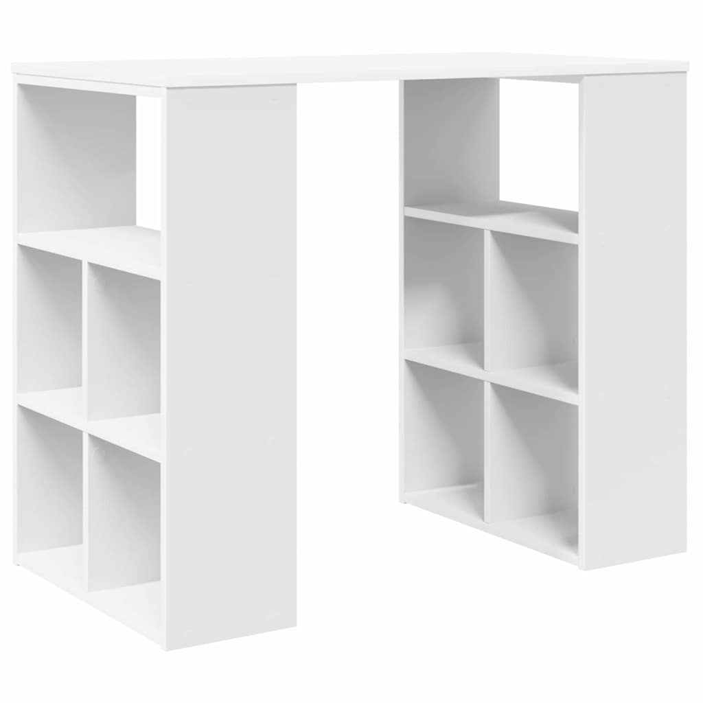 vidaXL Escritorio con estante 90 x 50 x 75 cm Madera de ingeniería