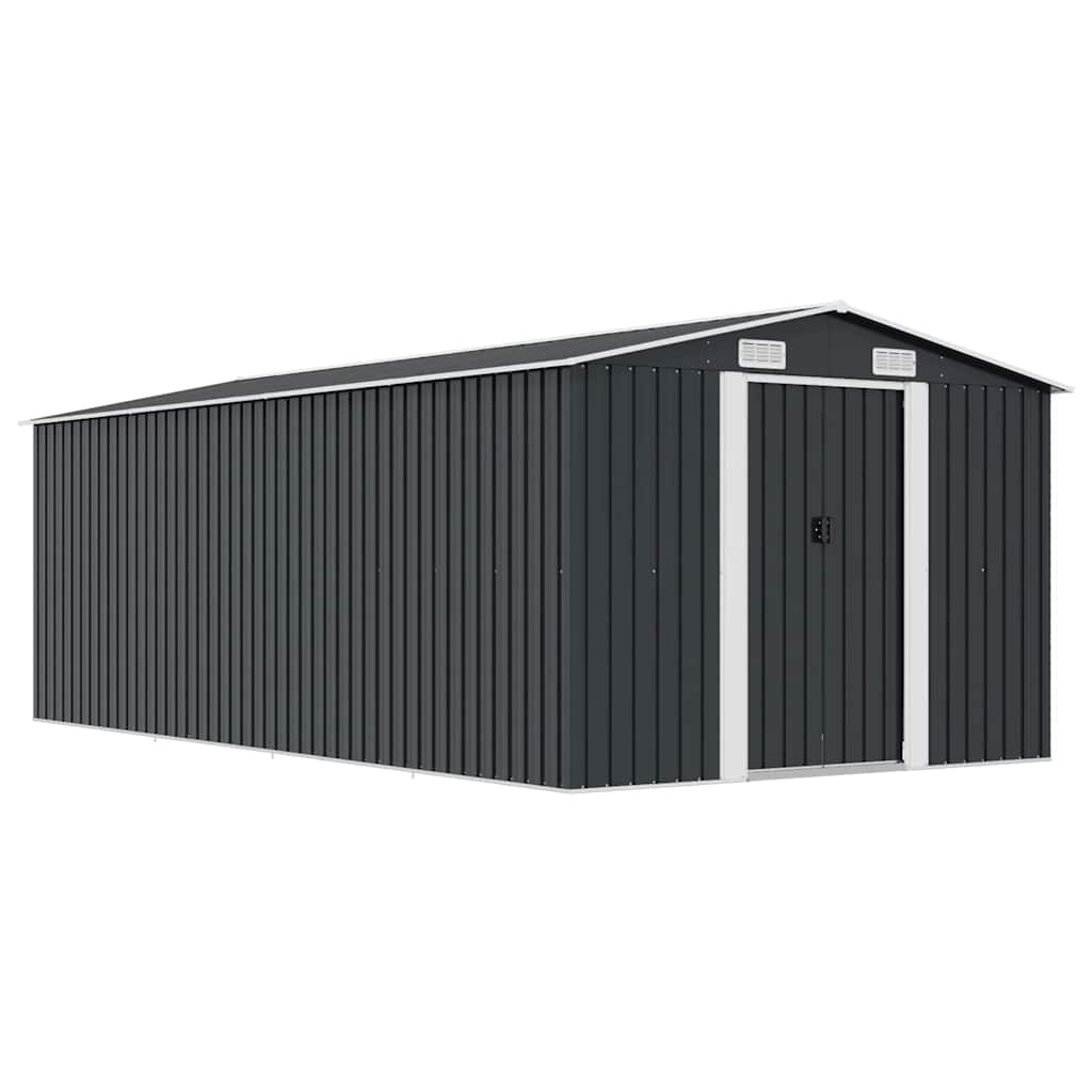 vidaXL Caseta de jardín metal antracita 257x489x181 cm