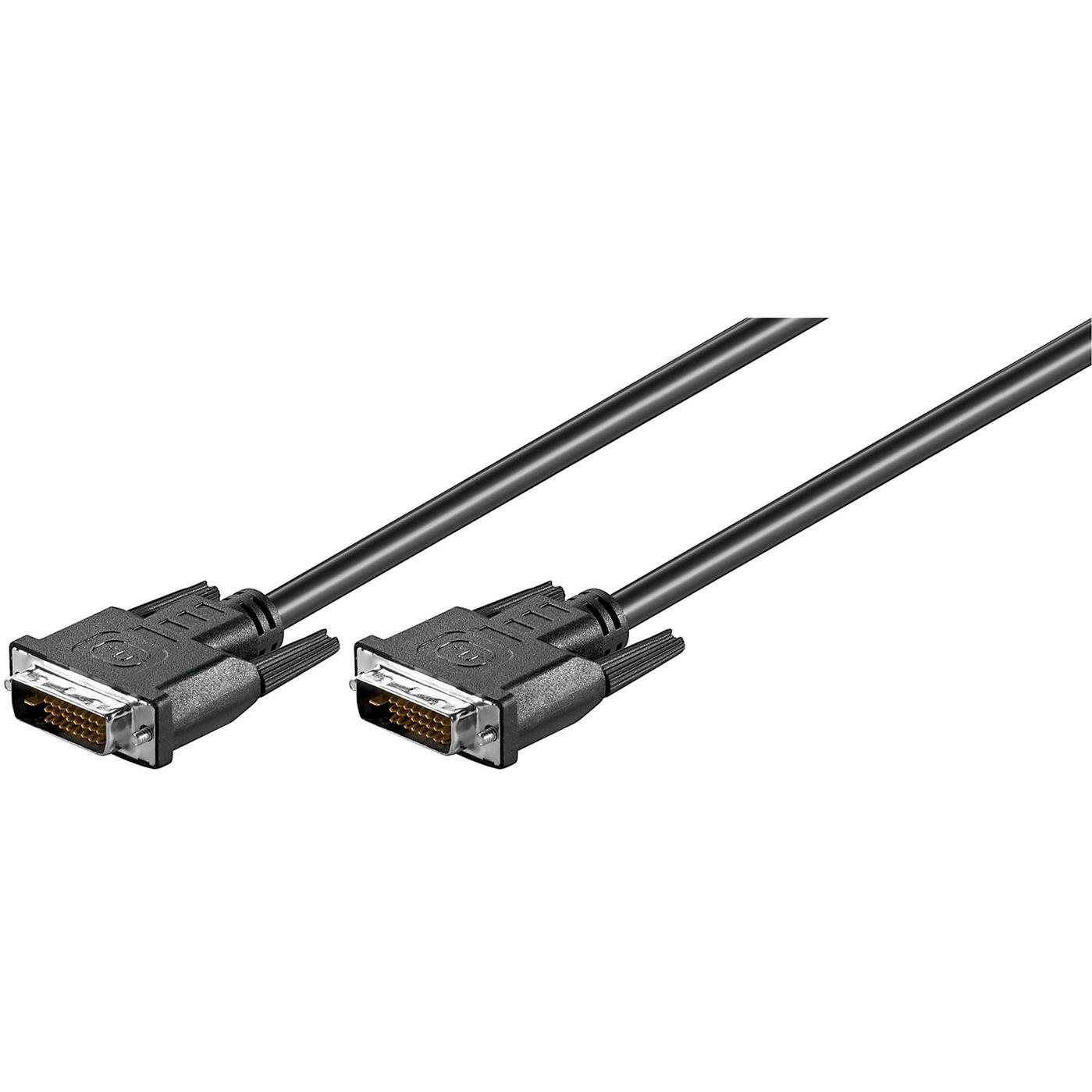 Cable DVI-D 24+1-pin Microconnect 3m Negro para TV - Alta Calidad