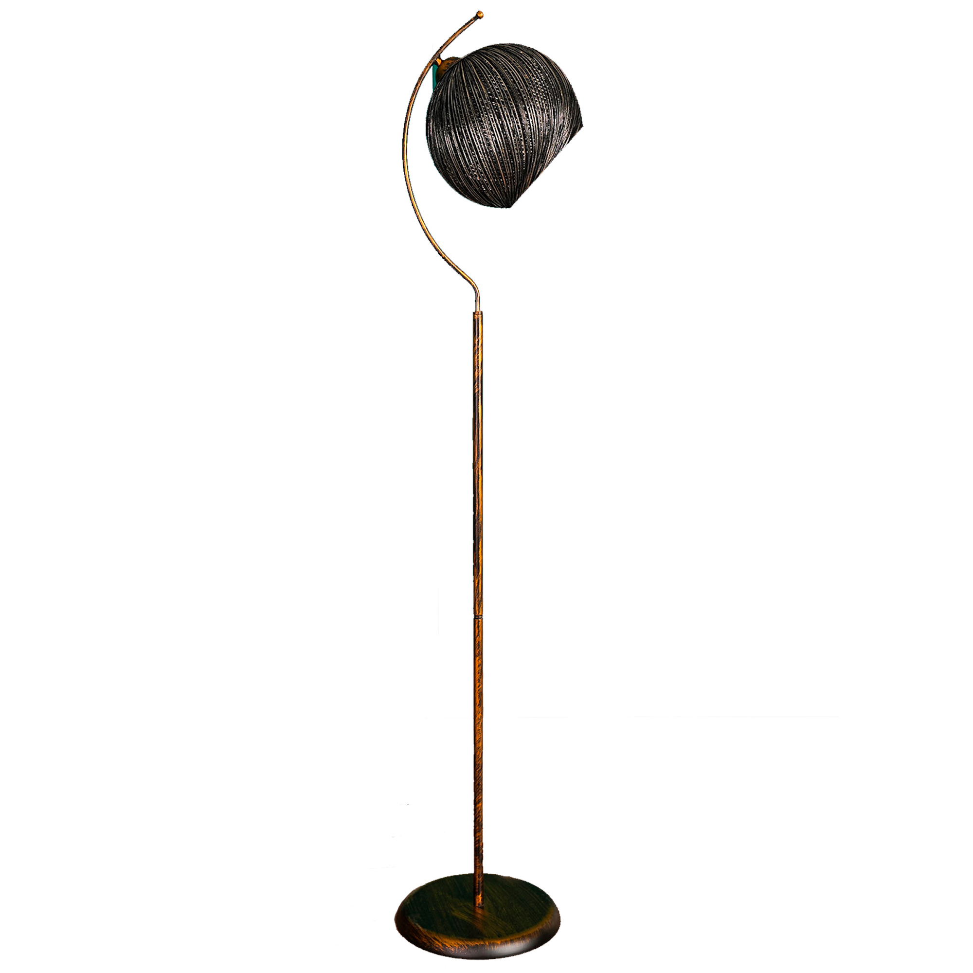 Lámpara de pie 165 cm. negro, tipo E 27 Max 45 - 60 W WELLHOME