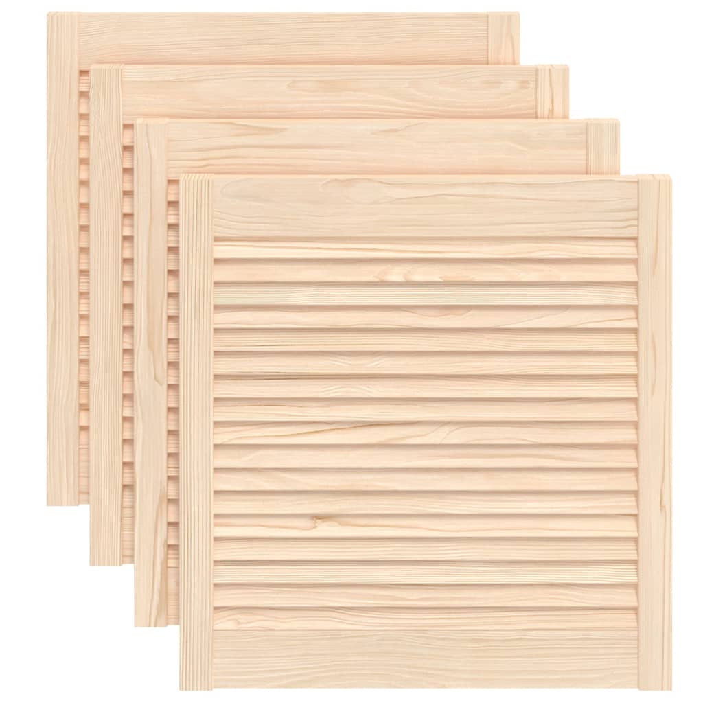 vidaXL 4x Puertas Persiana 61,5x59,4cm Separador Color Blanco,  Natural, y mas
