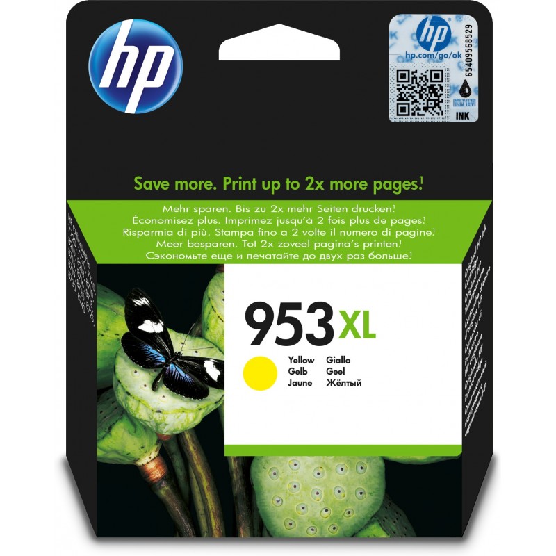 HP - Cartucho de tinta Original 953XL de alto rendimiento amarillo F6U18AE