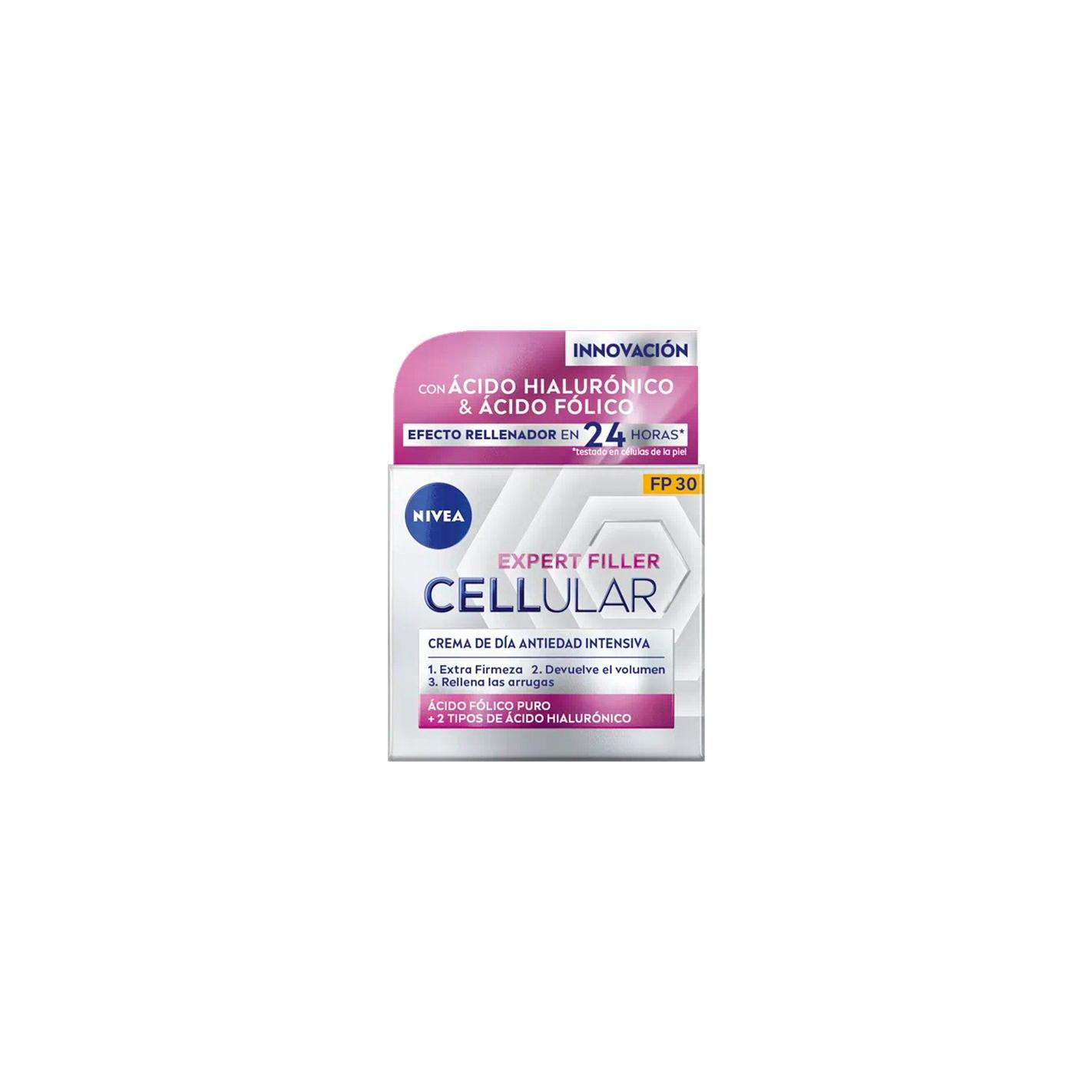 Nivea - Crema facial antiarrugas con protección solar spf30 para piel normal, hidratante diaria con vitamina e y centella asiática