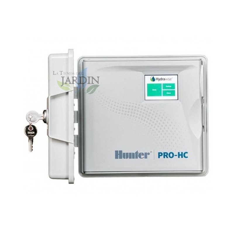 HUNTER Programador de Riego Wifi Hydrawise 12 Zonas Exterior Hunter | Programador Electrico de Riego Automatico