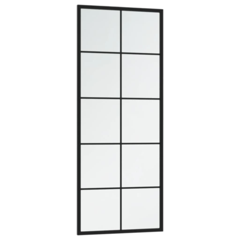 vidaXL Espejos de Pared Decoraciones Rectangulares Colgantes (2 unidades) Metal Negro Dimensiones 100 x 40 cm, 80 x 60 cm, 100 x 60 cm
