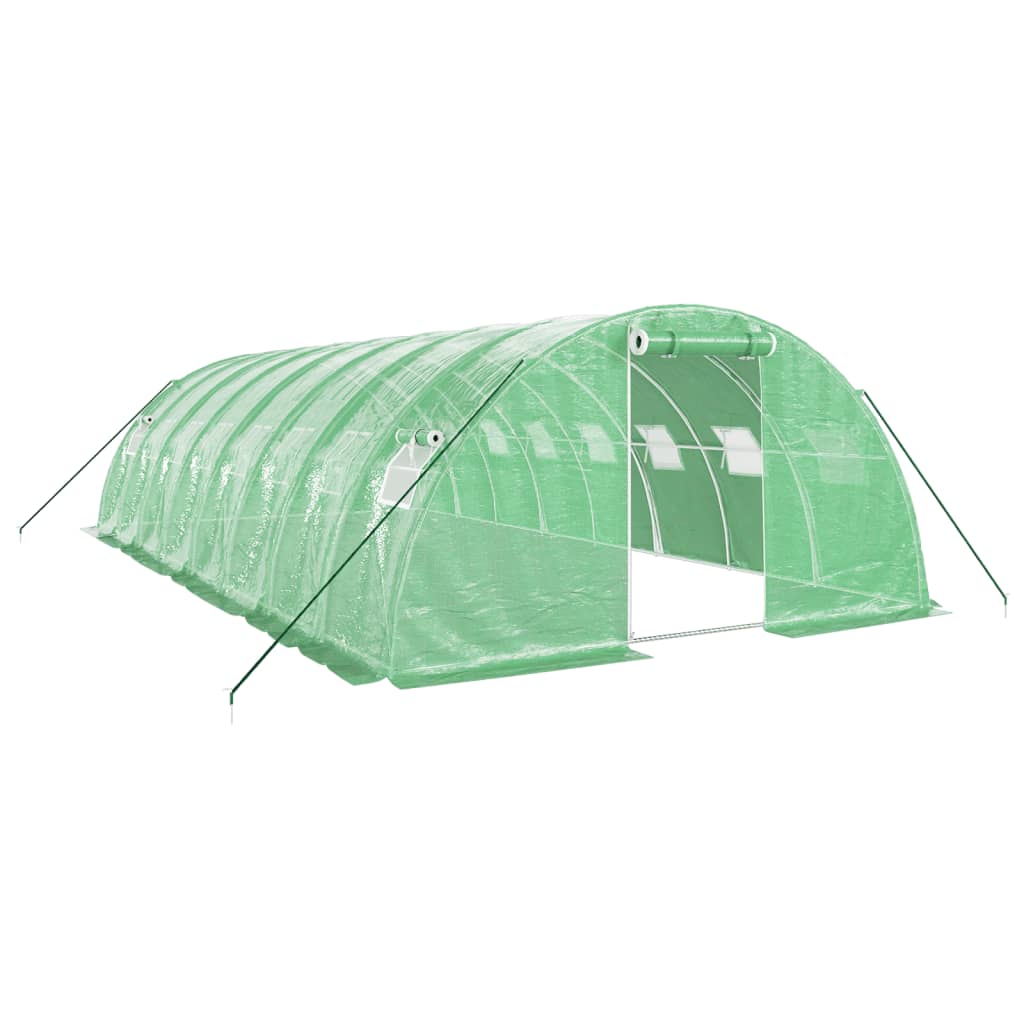 vidaXL Invernadero con estructura de acero verde Multitalles