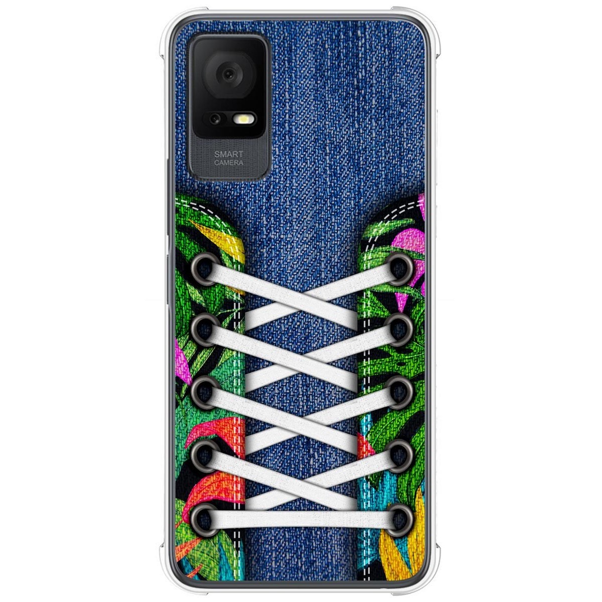 Funda Silicona Antigolpes para TCL 405 diseño Zapatillas 13 Dibujos