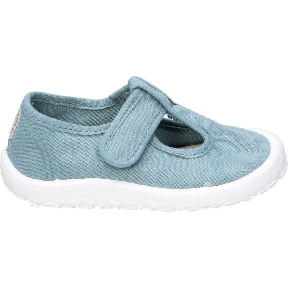 VICTORIA | Zapatillas Barefoot Victoria Bosco Infantiles – Sandalia de Lona en Color Azul – Lonas con Velcro – Flexibles – Respetuosos con el Pie – Horma Amplia – Hechos en España – Cómodos – Modelo 1370108