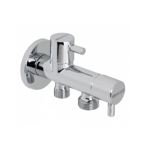 GENEBRE Grifo Escuadra Doble Indep. 1/2" 3/8" Genebre 310904