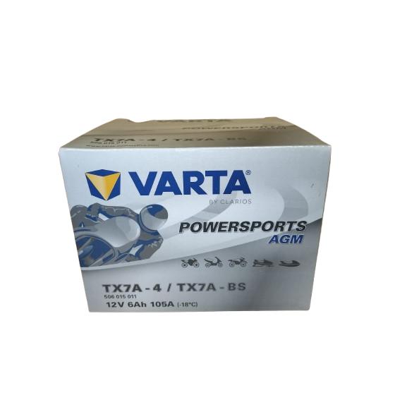 Batería para motocicleta VARTA TX7A-4 / TX7A-BS 12V 6Ah 105A