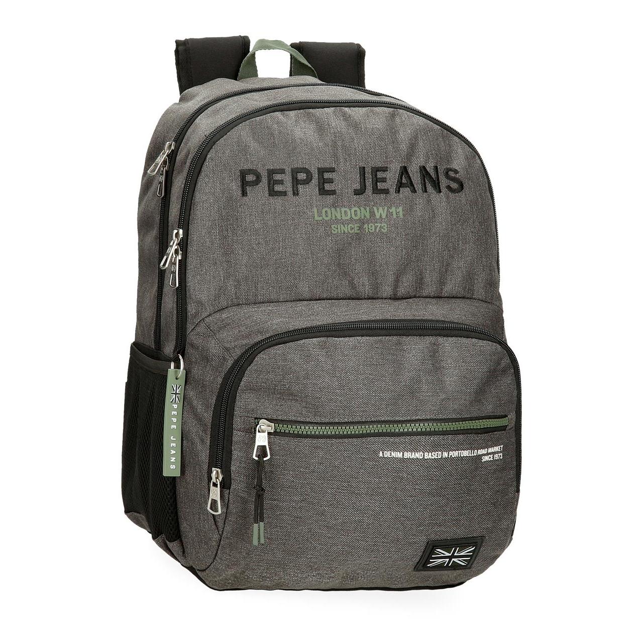 Mochila escolar adaptable a carro Pepe jeans Edmon gris
