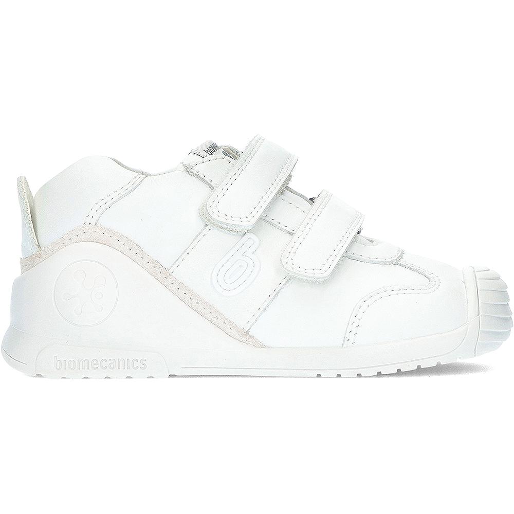 Deportiva Biomecanics Sauvage 221001-C Blanco | Cuero Auténtico | Niños