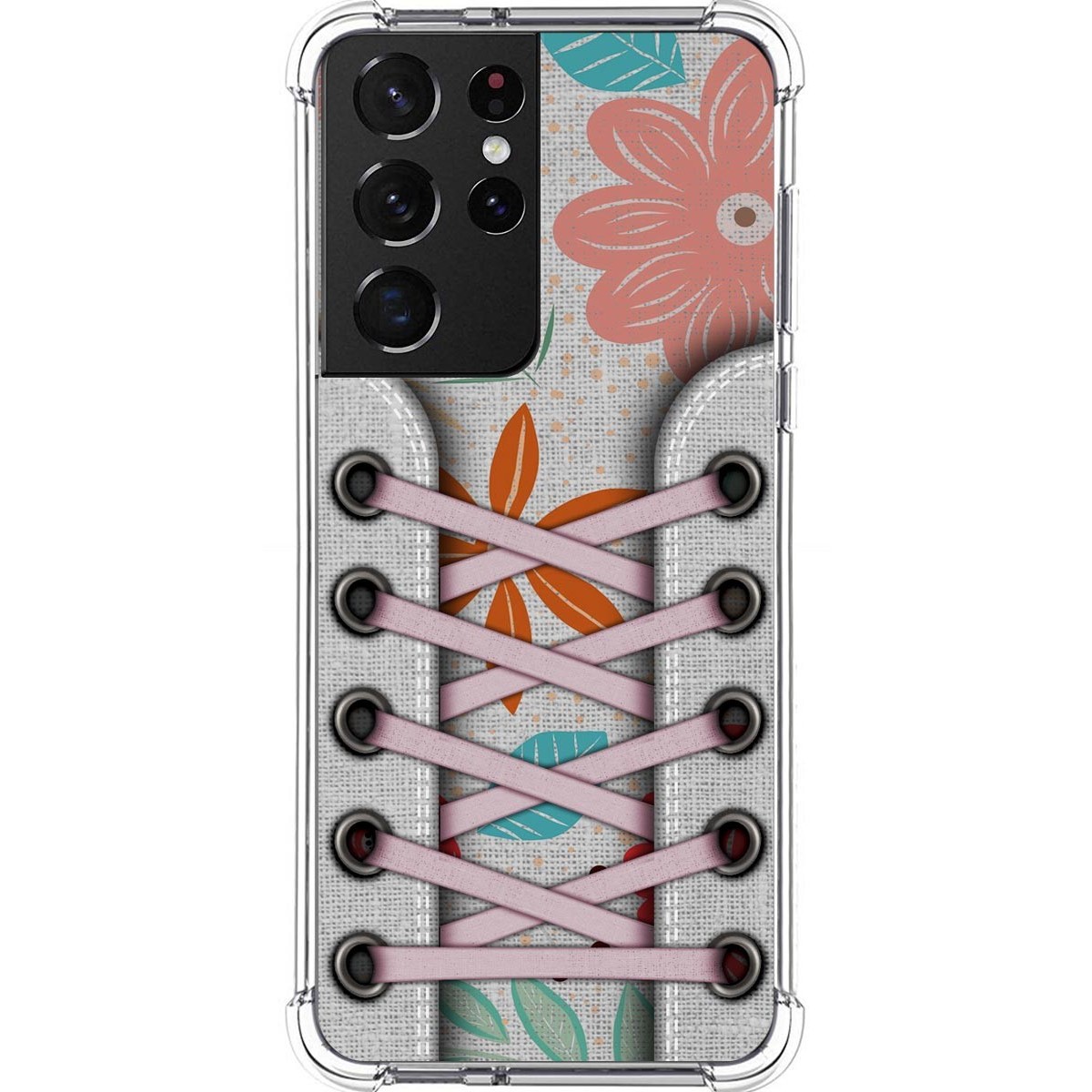 Tumundosmartphone Funda Silicona Antigolpes para Samsung Galaxy S21 Ultra 5G diseño Zapatillas 09 Dibujos