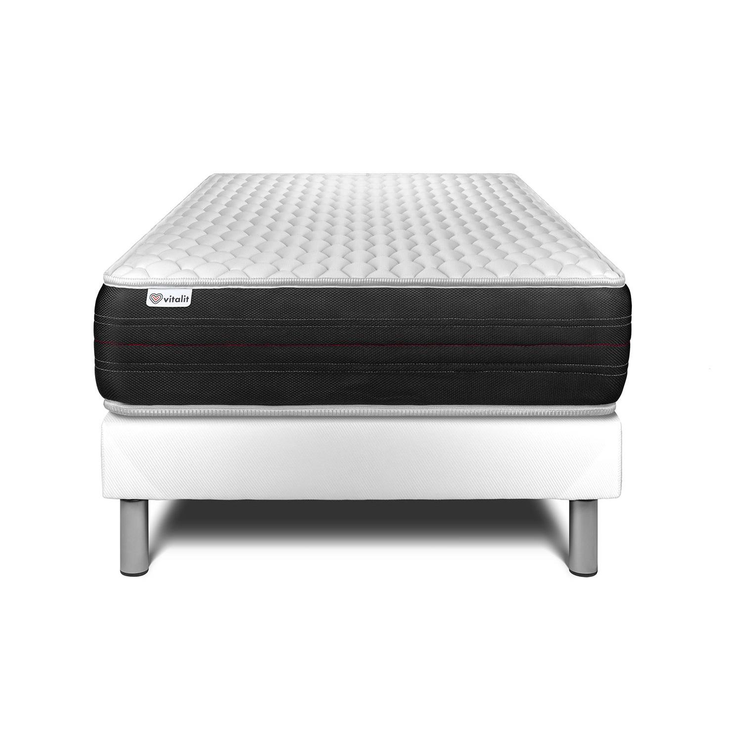 Conjunto VITAL SPRING 120 x 190 cm somier Kit blanco