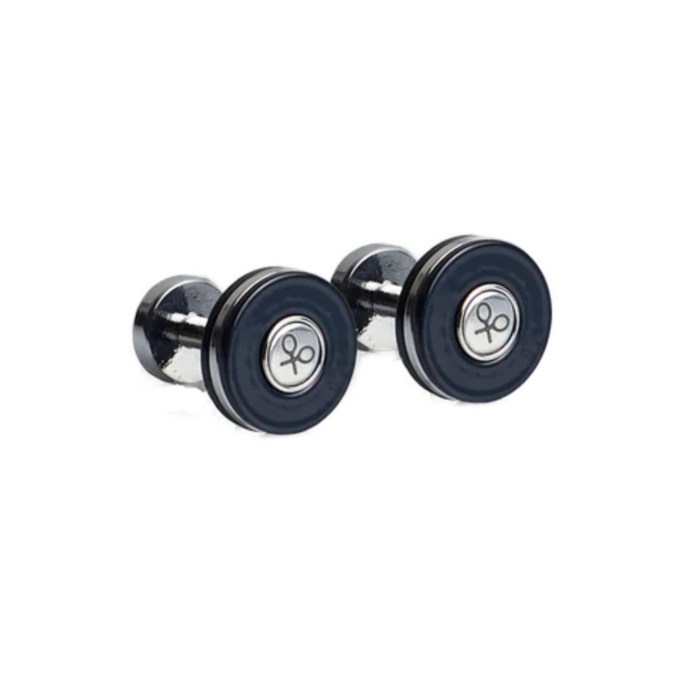 Gemelo Silbon redondo mini raqueta azul marino para hombre