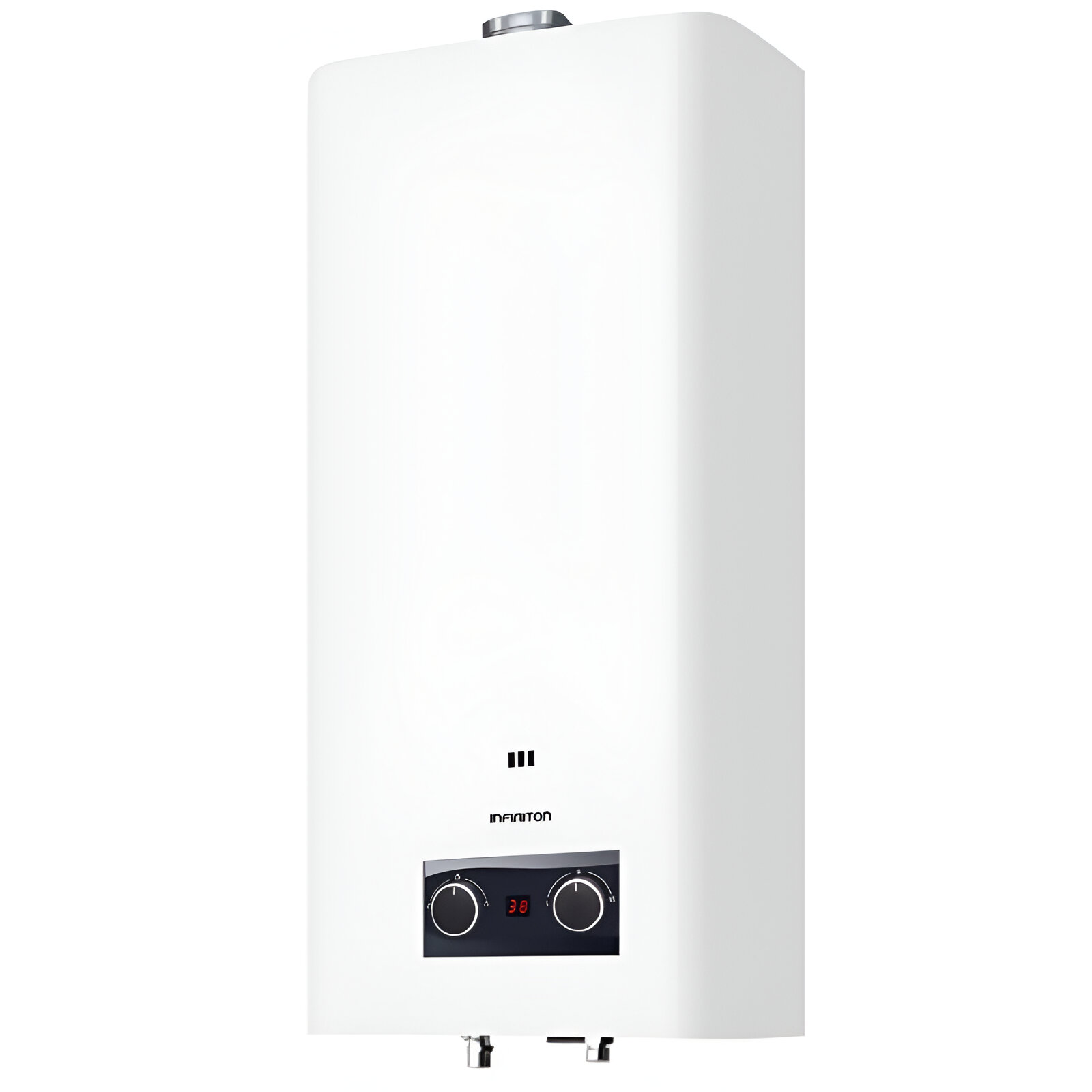 Infiniton GWA11NP - Calentador 11L  Atmosférico Gas Butano, Accesorios Montaje, Color Blanco