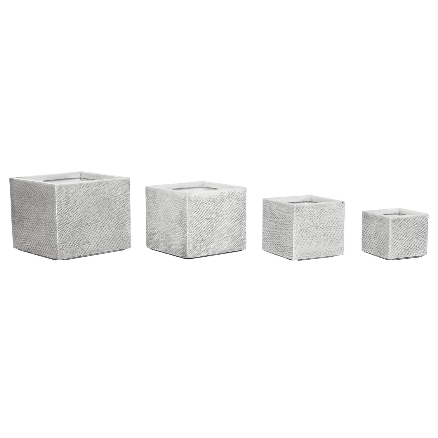 Macetero set 4 magnesia 37x37x31,5 -20 ê gris , El mejor complemento para tu hogar.