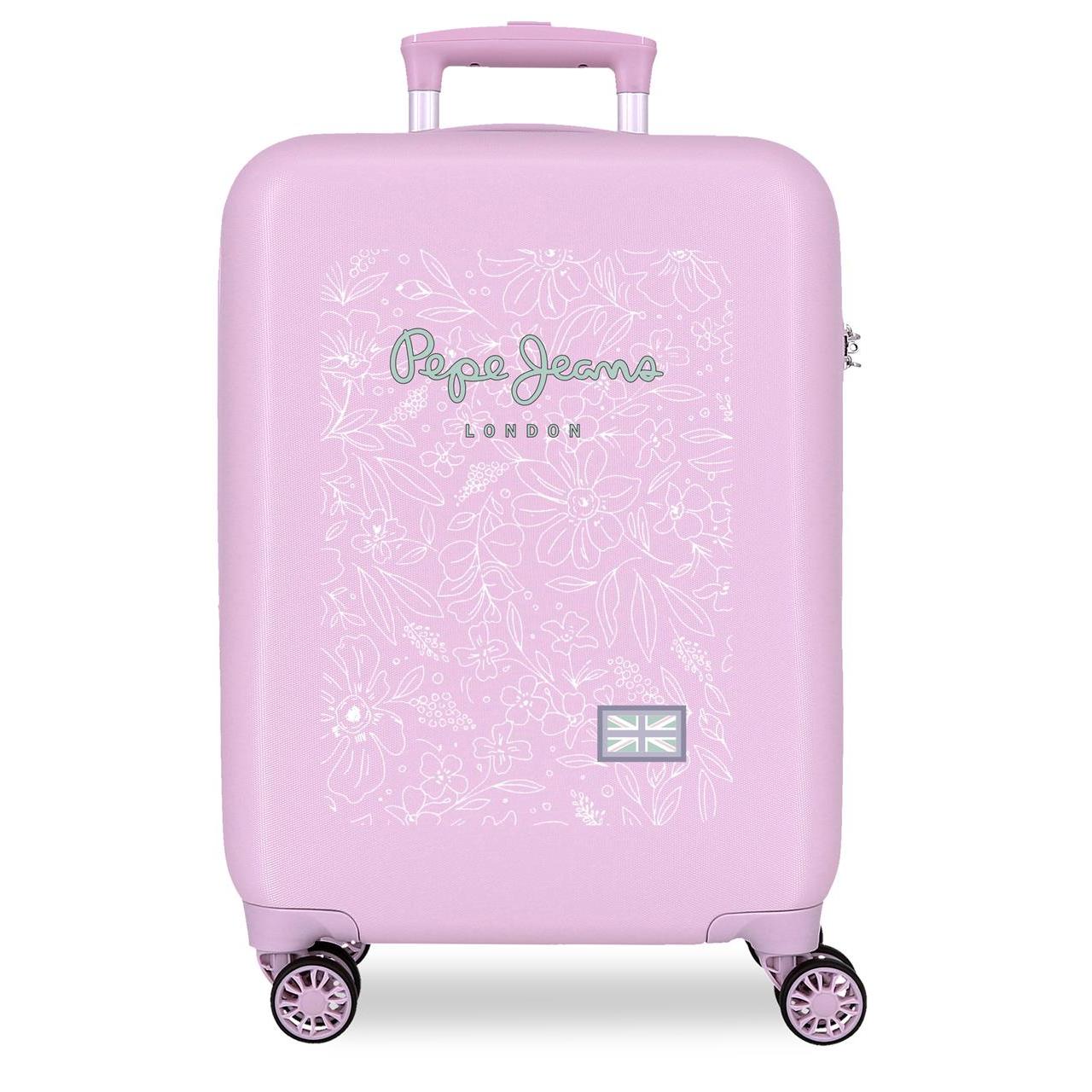 Maleta de cabina Pepe jeans Renata ABS con capacidad de 41,8L Lila