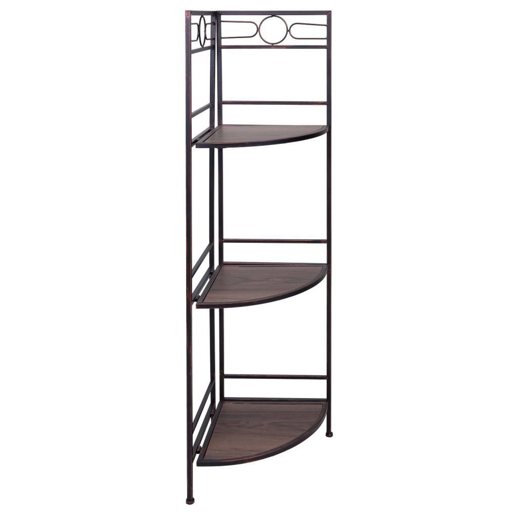 Estanteria Rinconera De Madera Y Metal 36x50x126cm, El mejor complemento para tu hogar