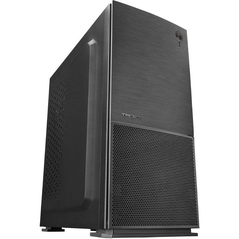 Torre PC Tacens Imperator II USB 3.0 Negra Panel frontal con acabado aluminio y rejilla