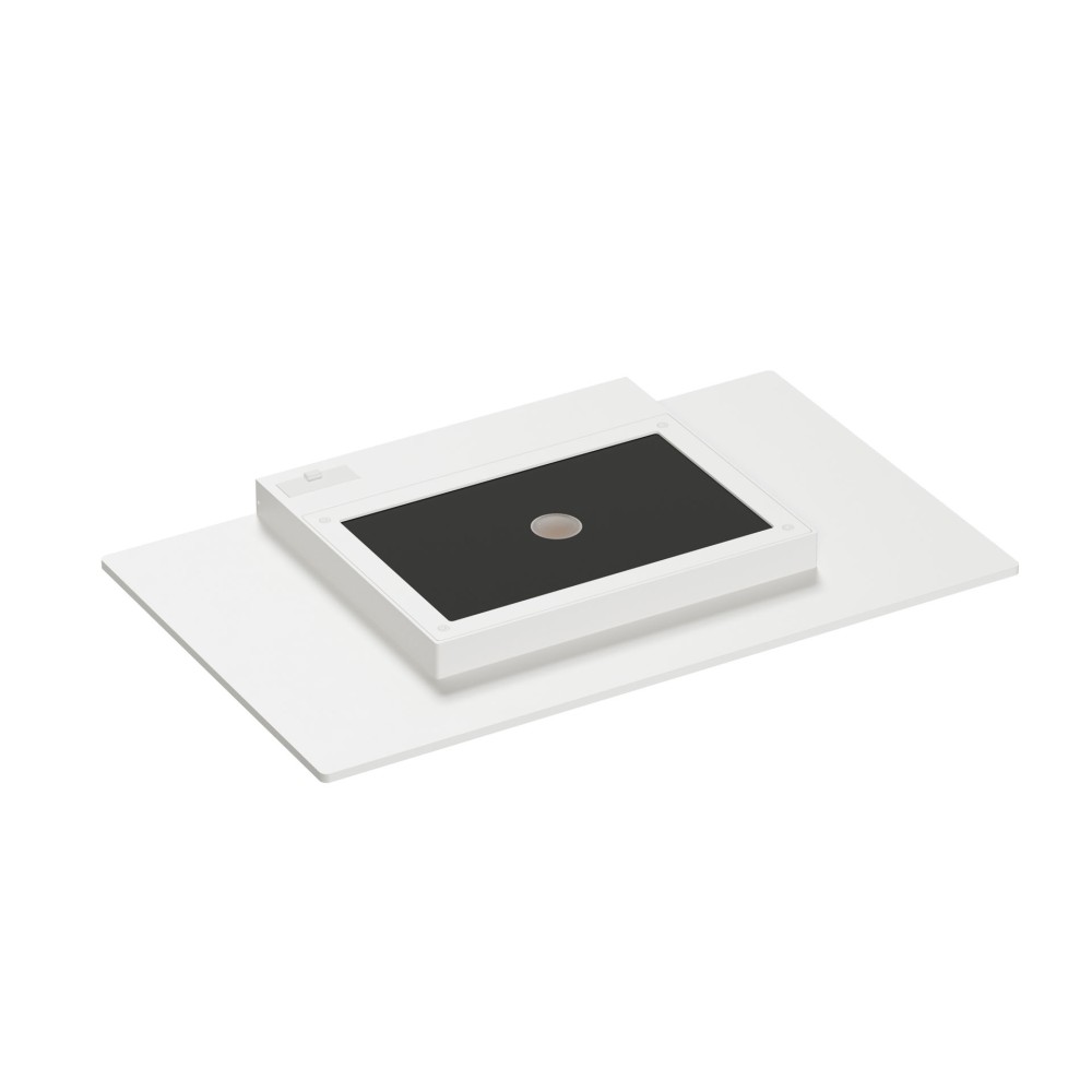 Pla XL Blanco - Aplique LED de pared de 35 W con interruptor CCT, 2700 K/3200 K/4000 K, aluminio, luz de pared ascendente - Beneito & Faure