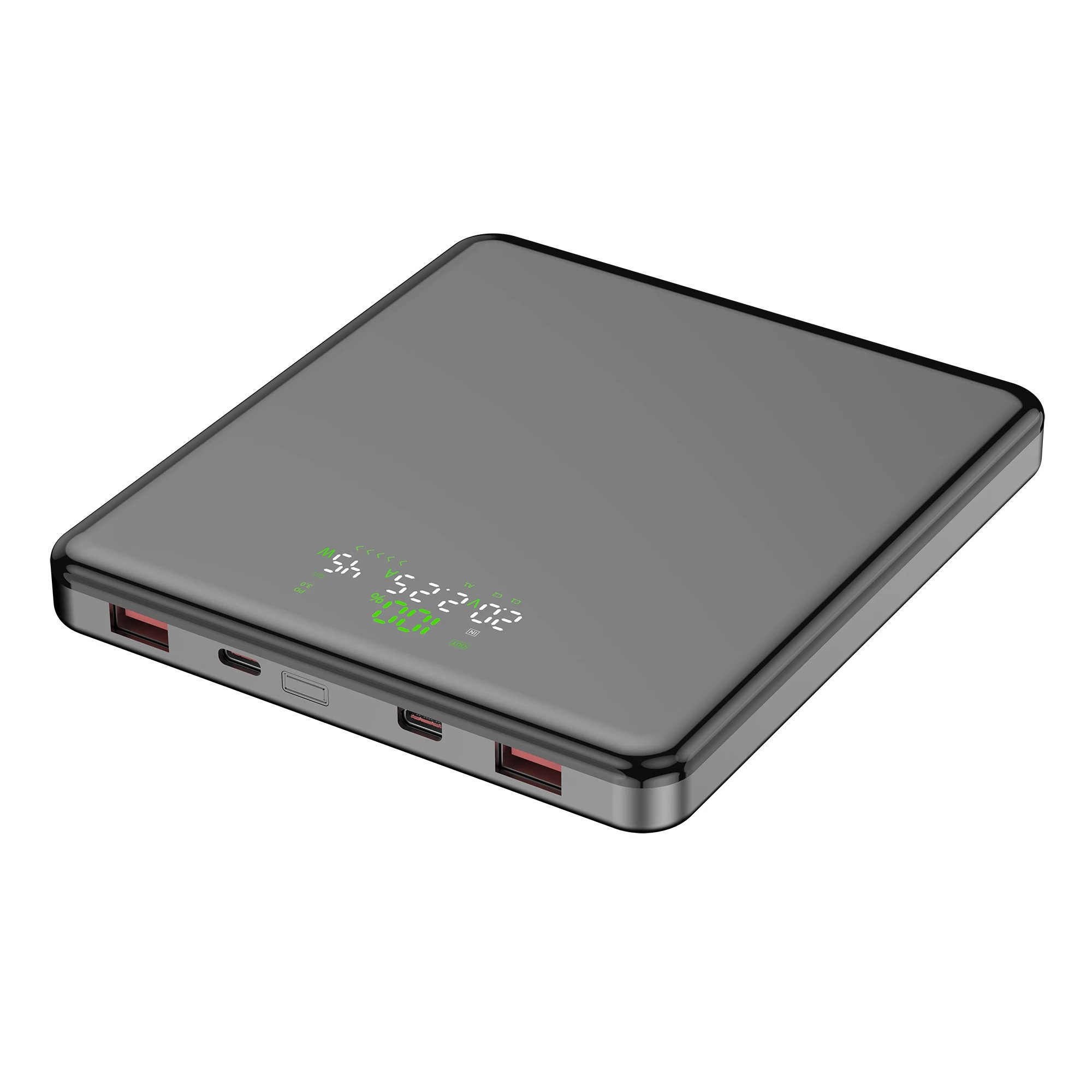 Leotec - Batería Externa LB10230157 de 20.000 mAh y 100 W con carga rápida para smartphones, tablets y portátiles, seguridad integrada contra sobrecargas y diseño compacto para viajes y uso profesional