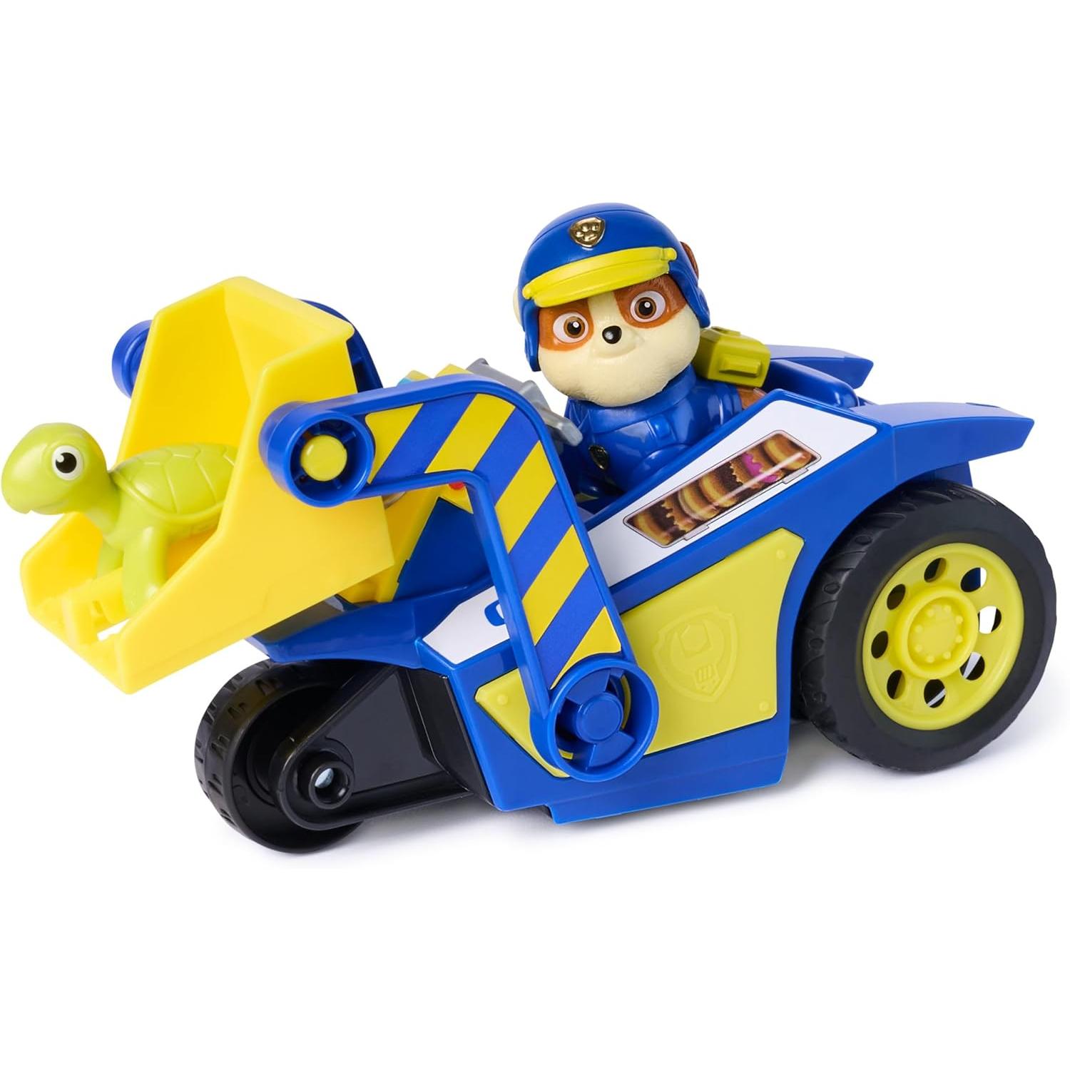 PATRULLA CANINA - Paw Patrol Patrulla Canina - Pack Excavadora de Rescate Search & Rescue + Figura de Rubble y Tortuga - Patrulla Canina Juguetes, Regalo Niño 3 años +, Juguetes Niños 3 años, Juegos Infantiles