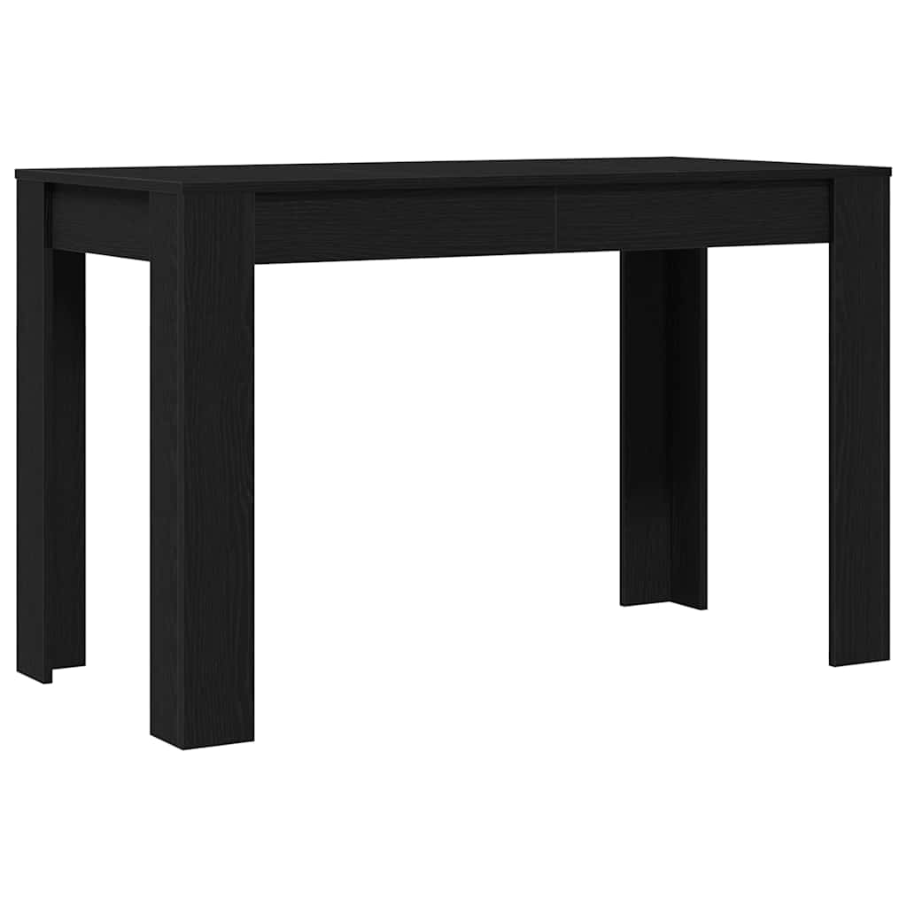 vidaXL Mesa de comedor de madera ingeniería roble negro 120x60x76 cm