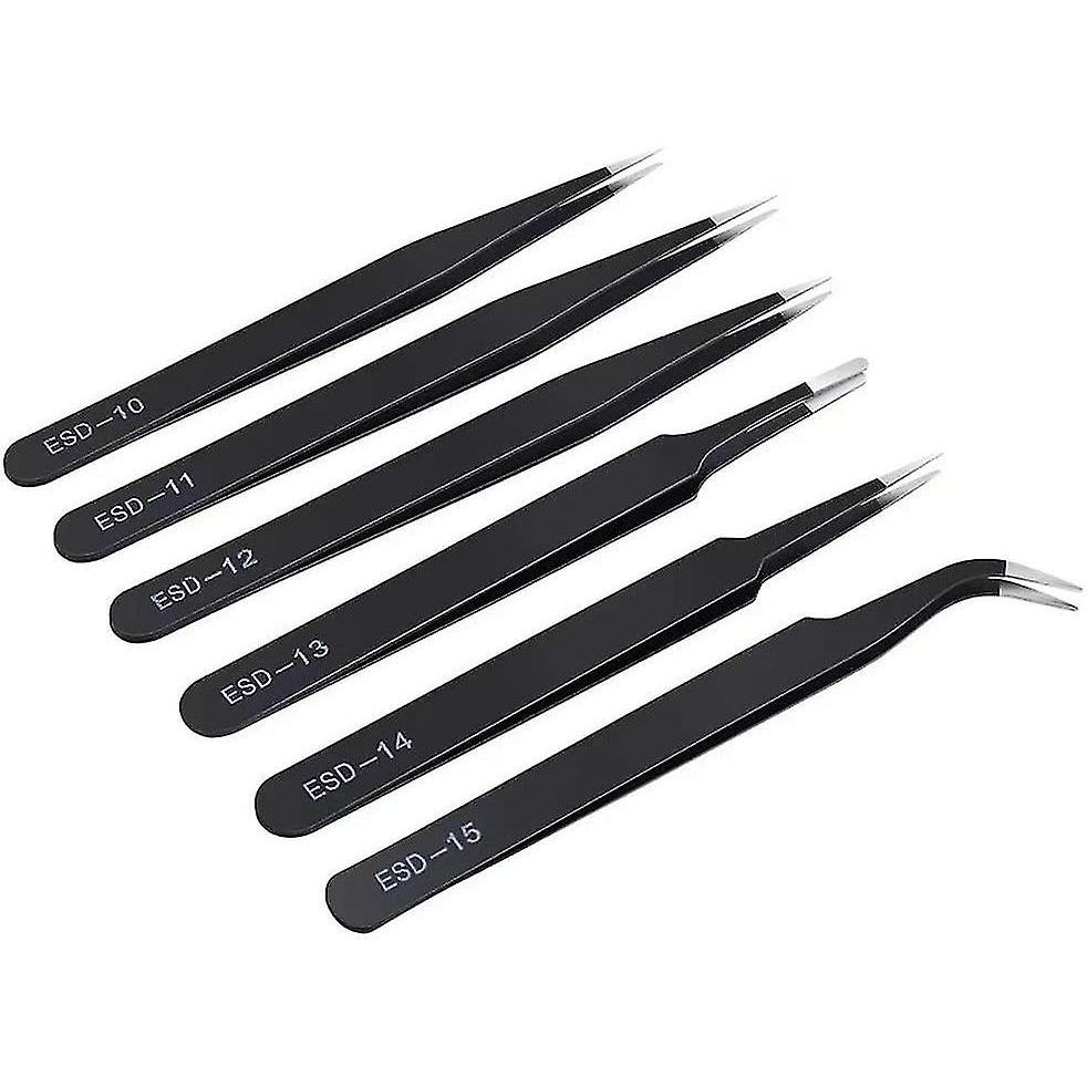 Rubber Tip Tweezers Pvc Silicone Coated Soft Non-married Flat Head