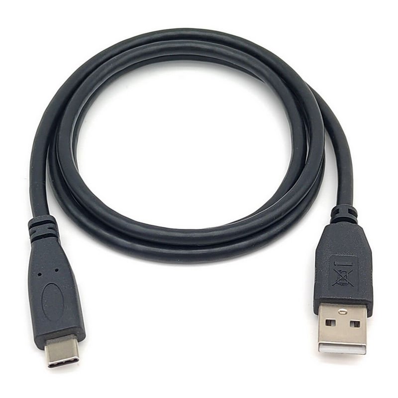 Equip usb 2.0 to usb-c male/male cable 2m black