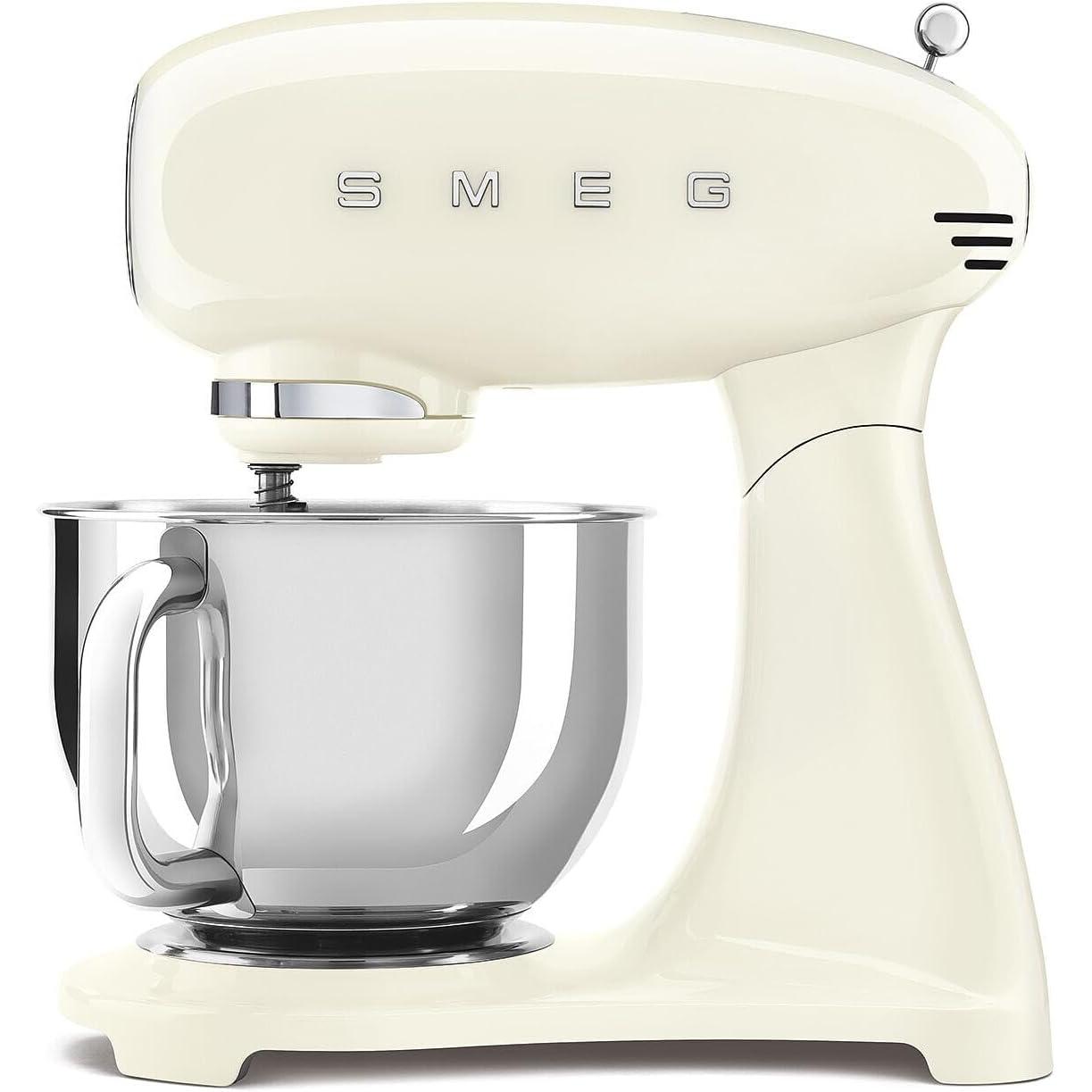SMEG SMF05AZUL - Robot pastelero 4,8 l 1000 W, Color Negro/Crema/Azul/Verde/Rosa/Rojo/Blanco