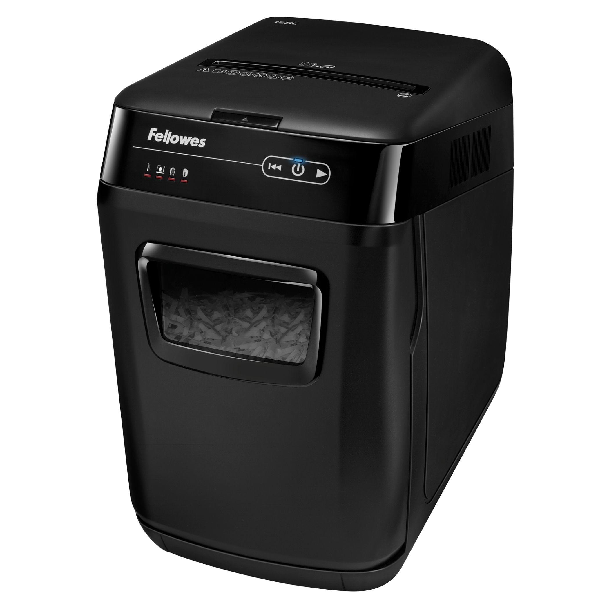 Fellowes AutoMax 130C, Cross shredding, 23 cm, 4 x 51, 3350 mm/min, Negro, 344,5 x 515,9 x 539,8 mm